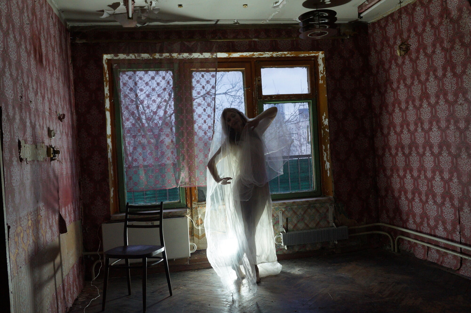 Ghost in a-maj in abandoned House #58