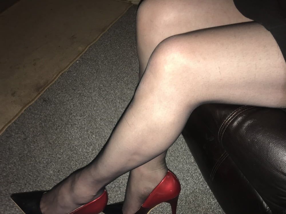 Heels nylons cock #17