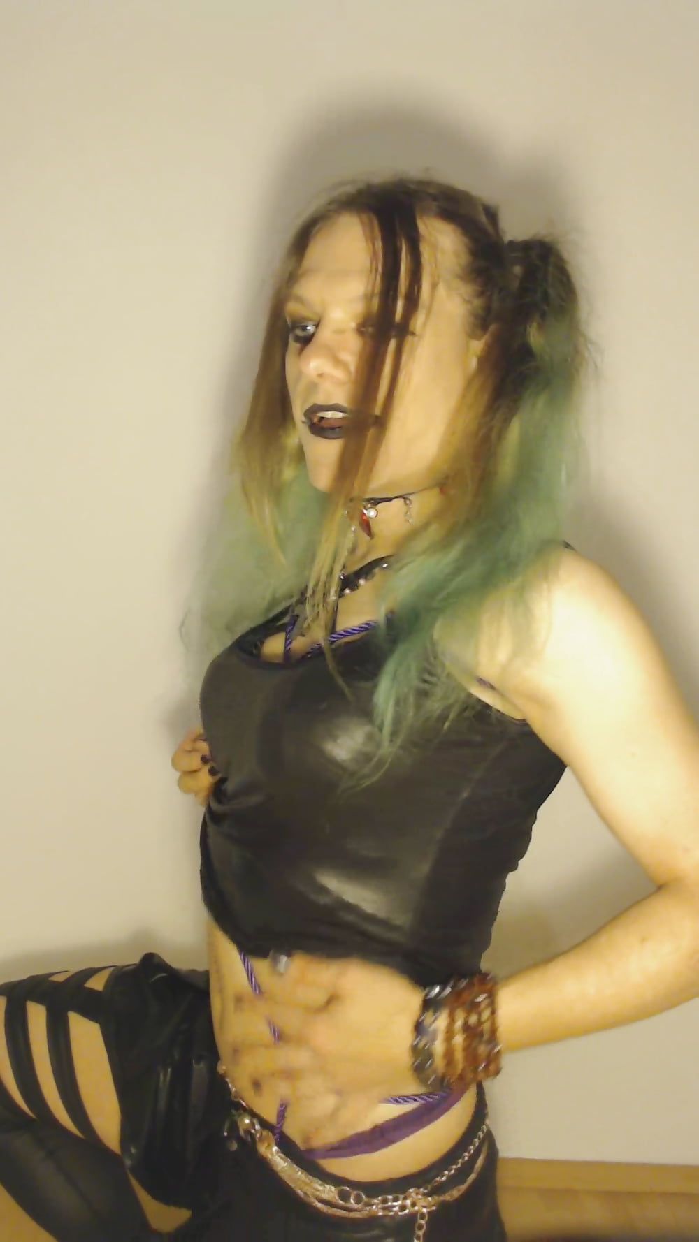 Bondage Chastity Green Cyber Goth Brandynette #27