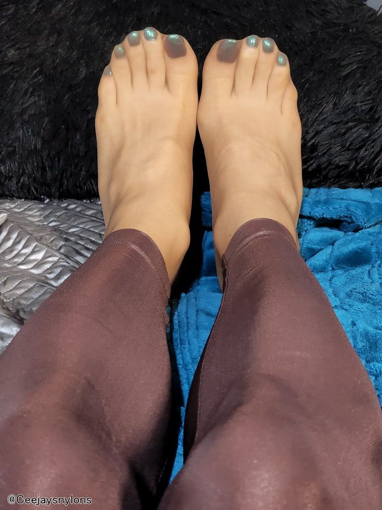 Big Sexy Feet in Pantyhose 2 #7