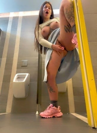 Squirted at the Urinals in Men’s Room 😈