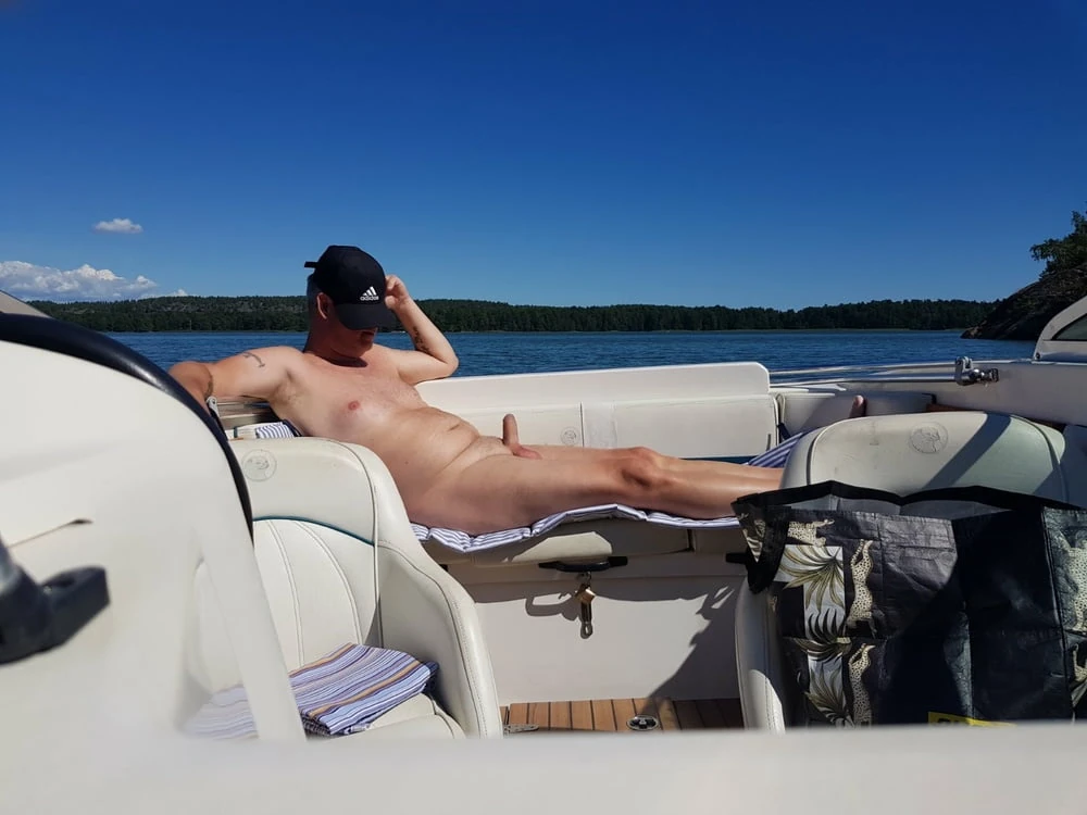 Naked on boat 2  #3