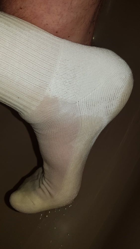 My white Socks - Pee #10