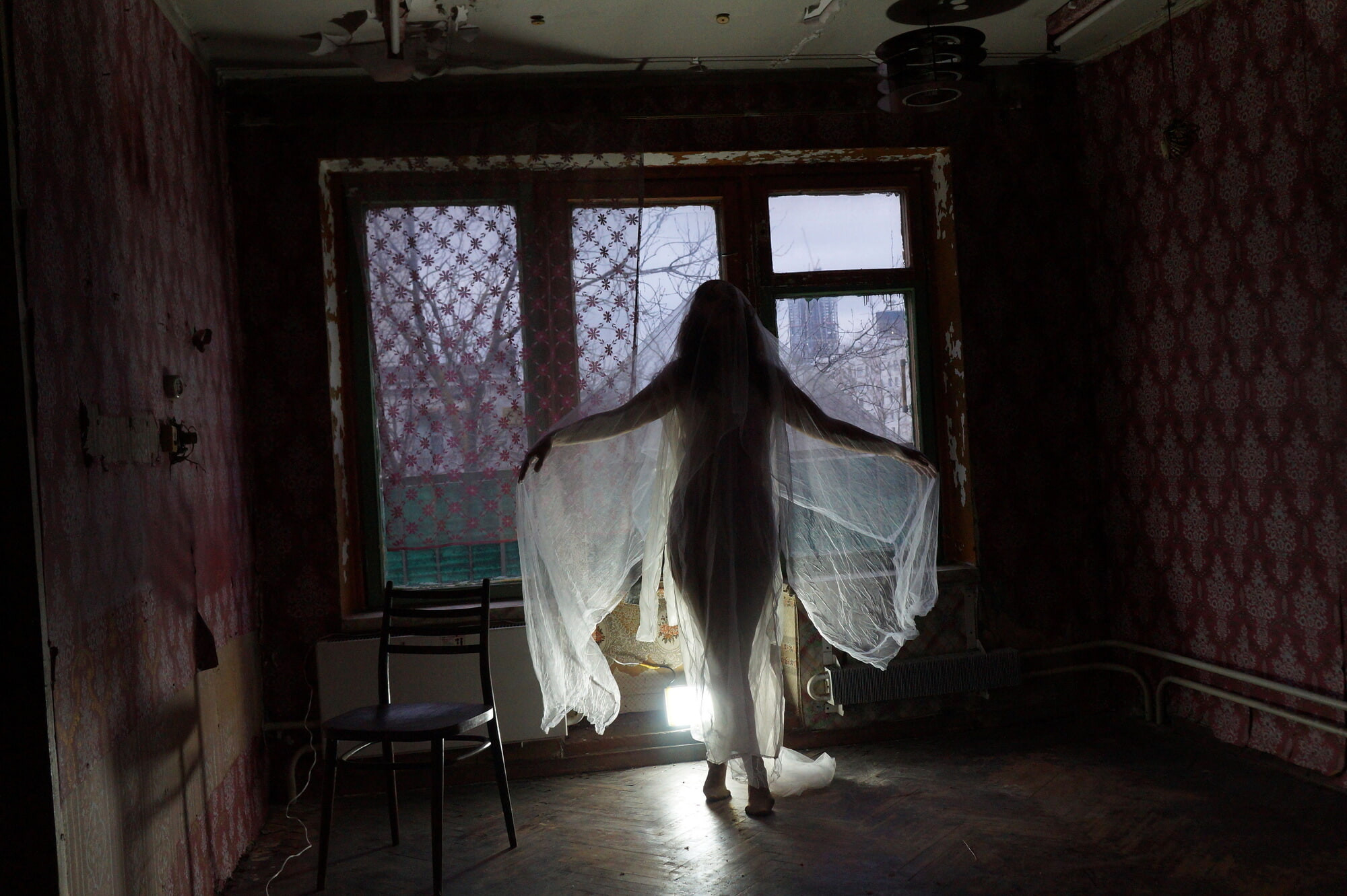 Ghost in a-maj in abandoned House #44