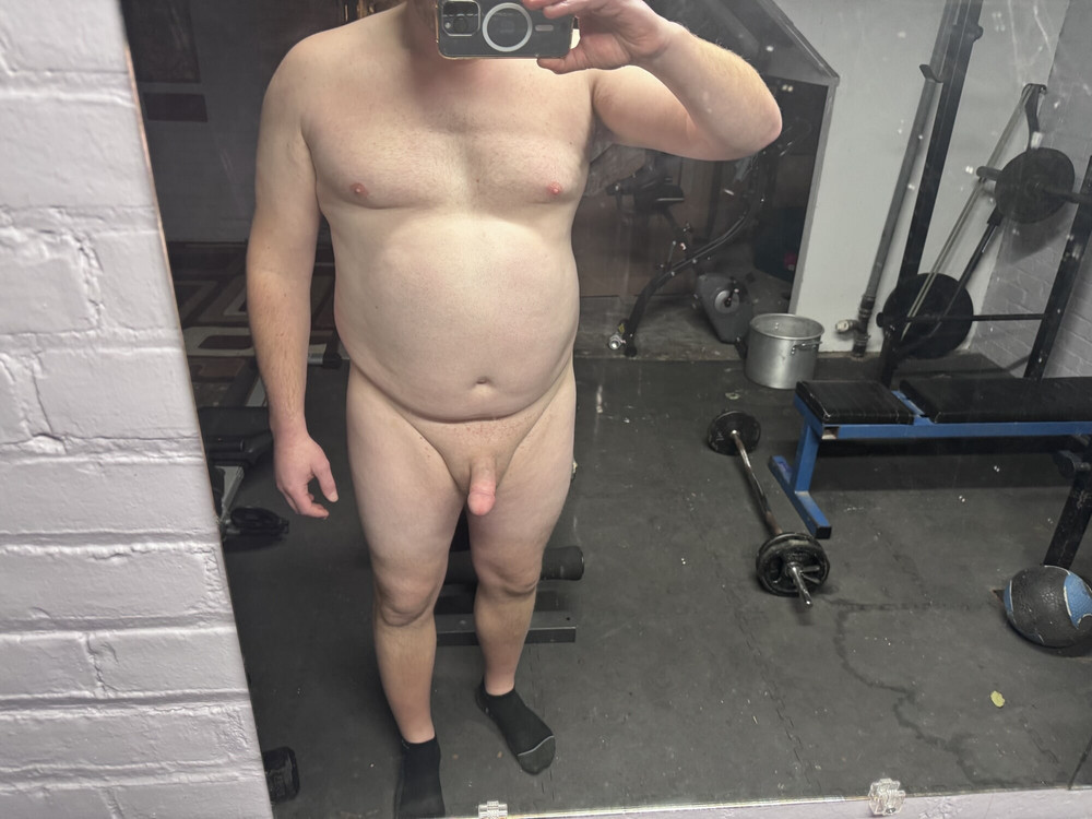 Small chubby cock on full display  #15