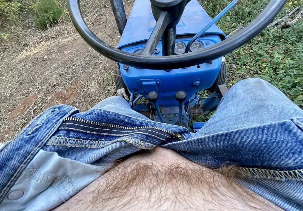 My tiny dick on my tractor #10