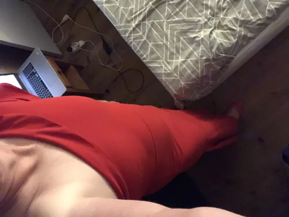 Cross dresser in red dress #15