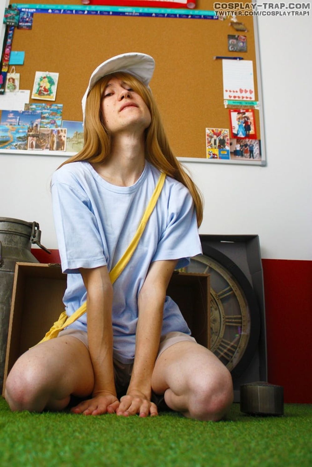  Crossdress cosplay Platelet-Chan ass tease #4