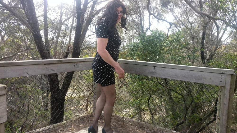 Crossdress Road trip- out on the boardwalk #2