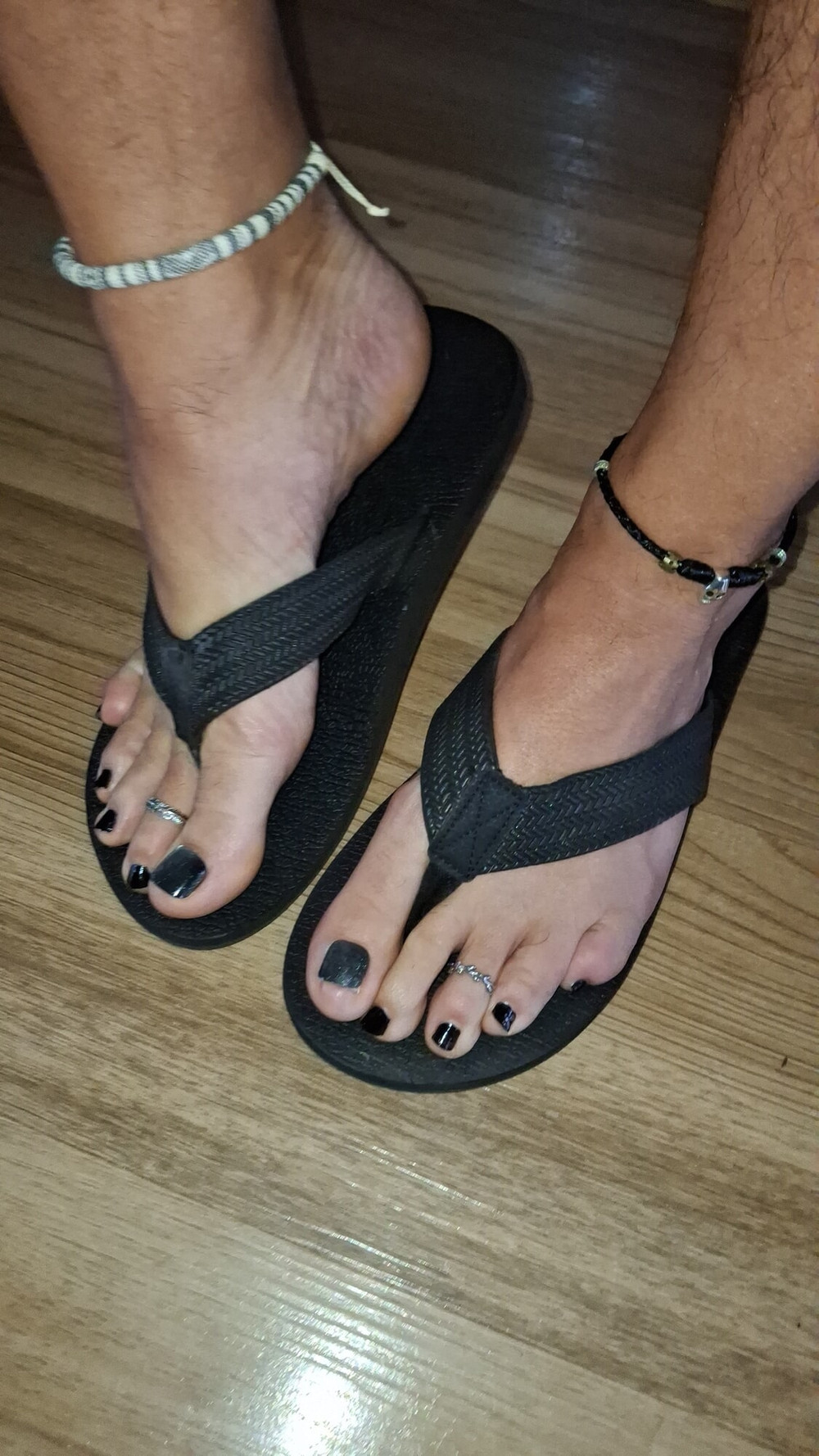 Dick and Black Painted Toes #6