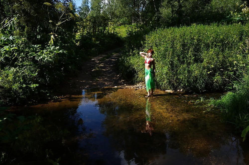 Green Shawl Volga-river #17