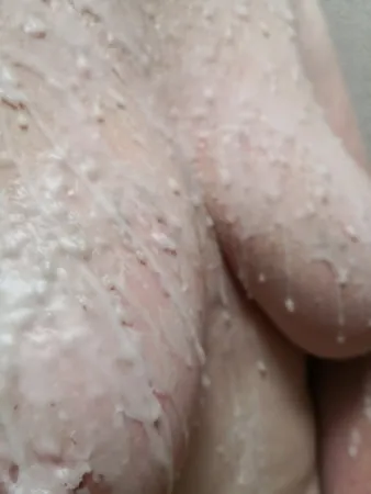 tits in hot wax         