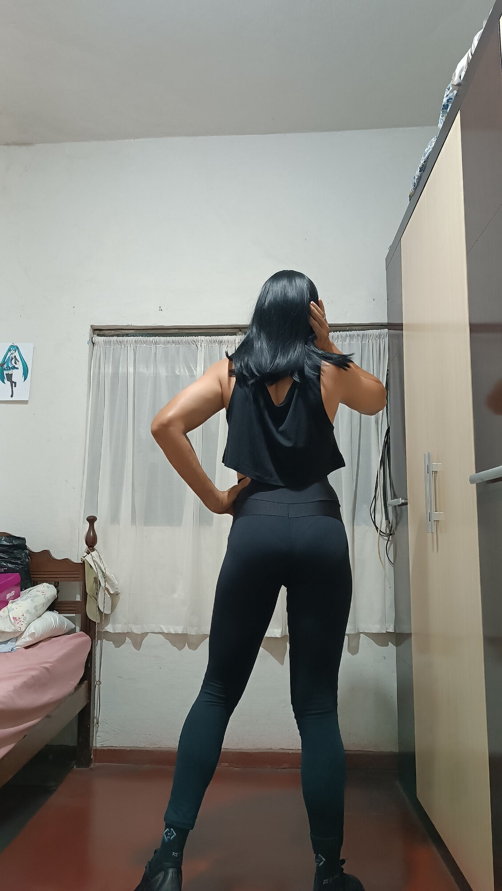 Sakura Nakamura Skinner Legging Gym  #6