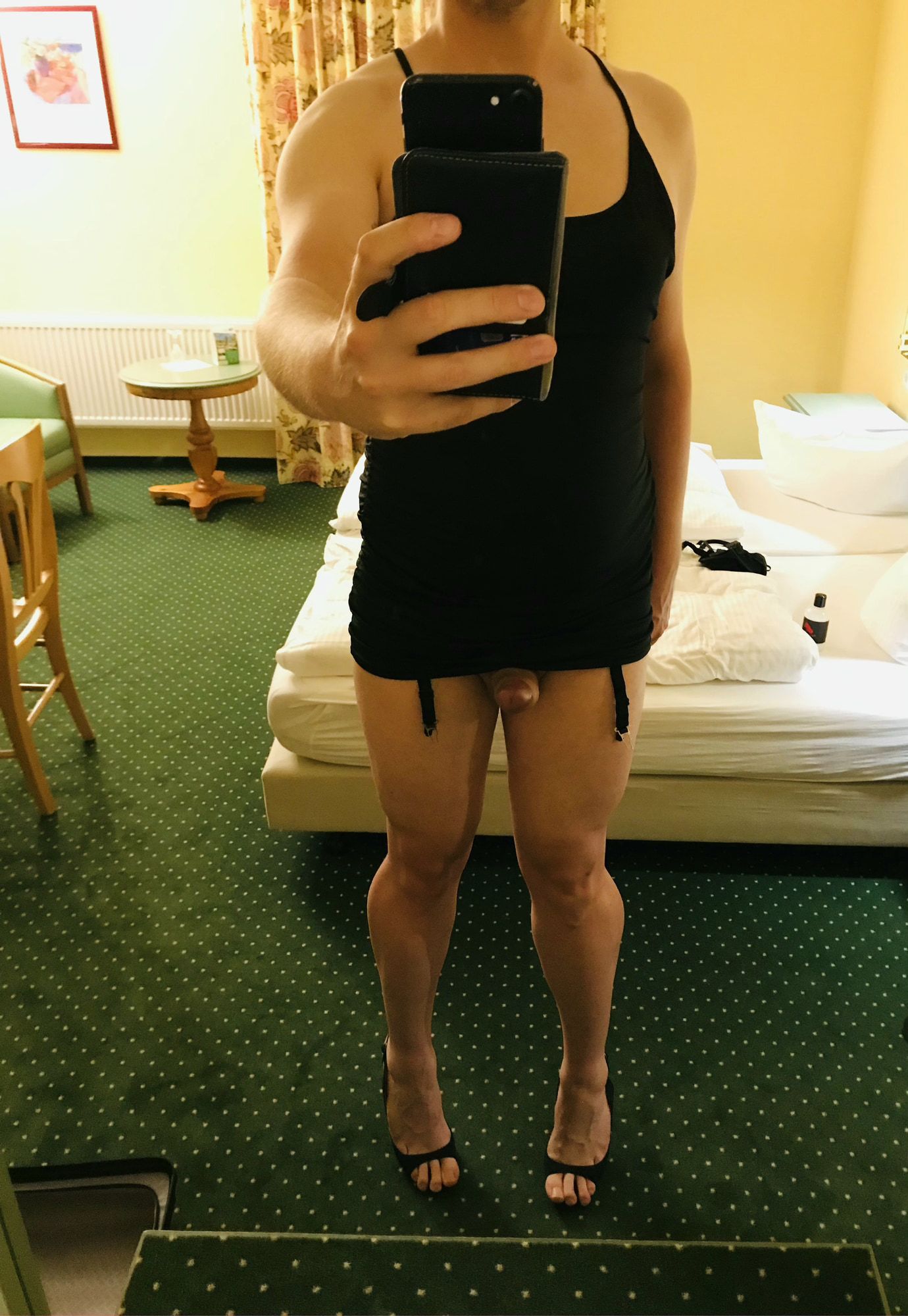 Dressing myself up in Hotel Room sexy cock... #3