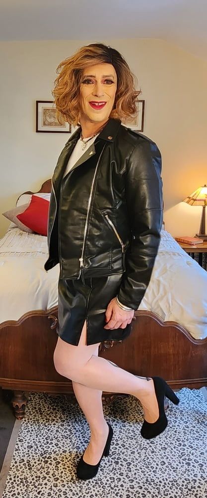 Leather jacket-Cassandra Lovit #3