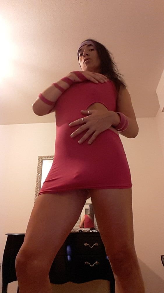 Tygra bitch in pink dress. #34