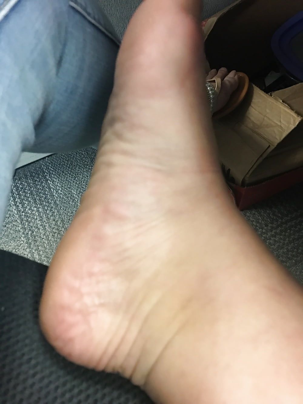 Flat feet for footfetish