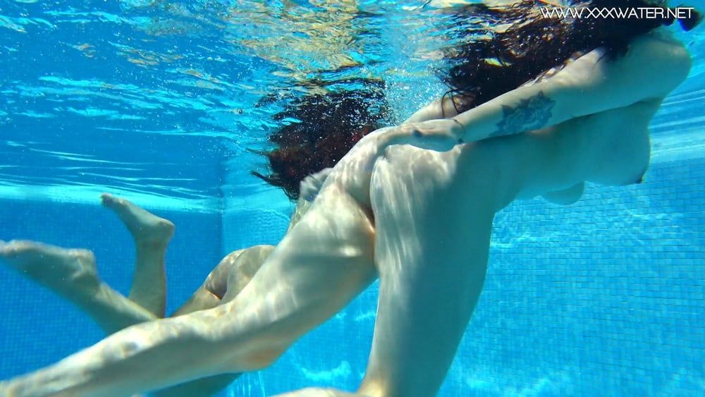  Sheril and Diana Rius Underwater Swimming Pool Erotics #8