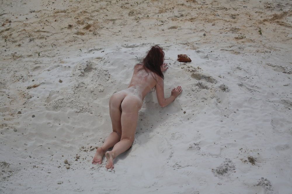 Naked on White Sand #35