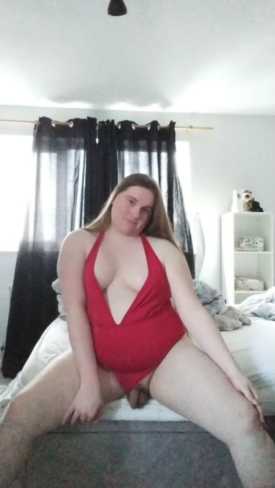 My enormous BBW curves in a sexy red singlet! #52