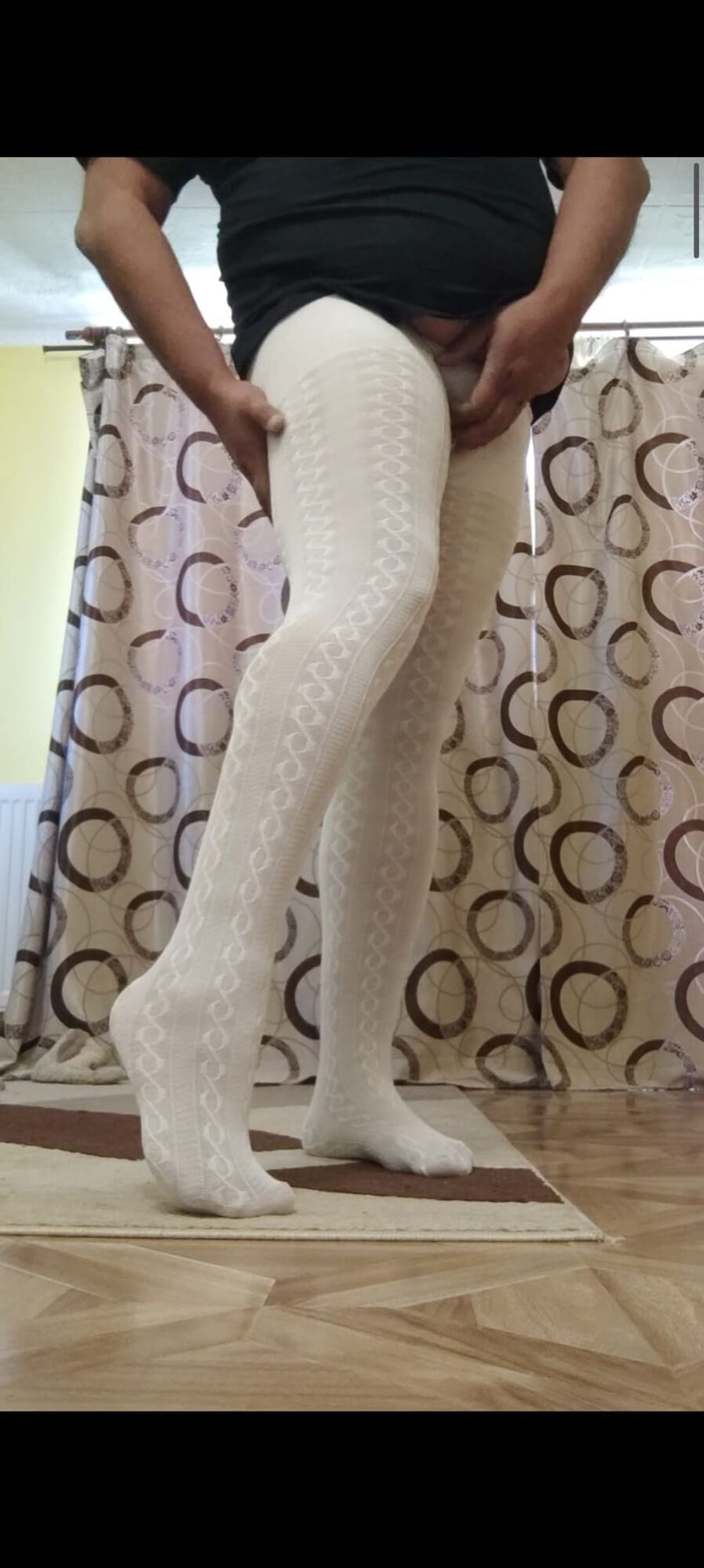 Me in winter white pantyhose #7