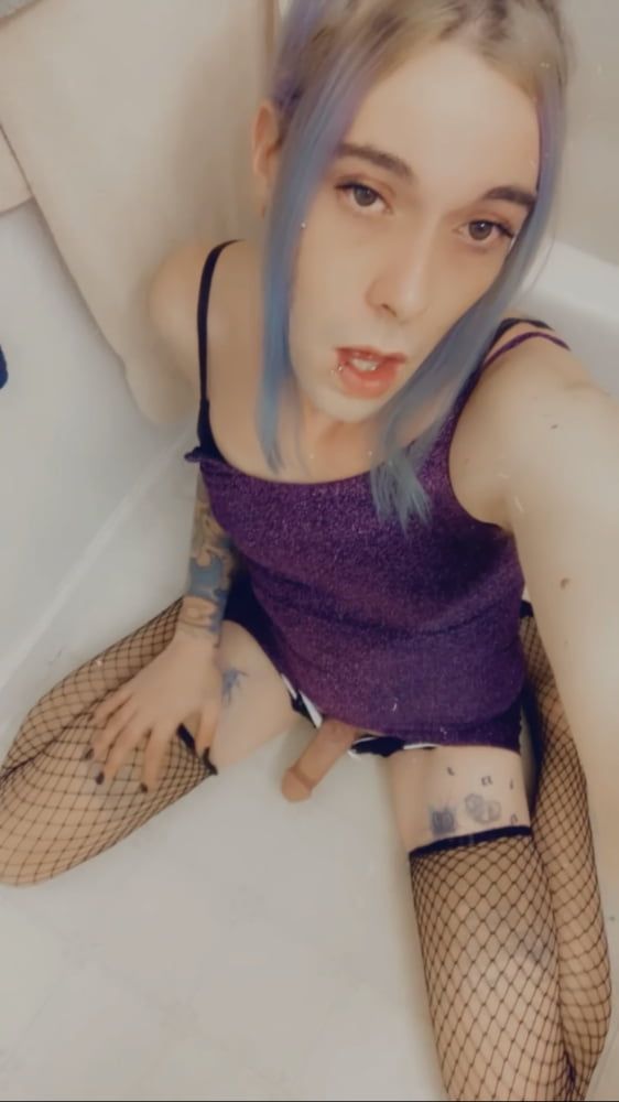 Hot Purple Minidress Slut #7
