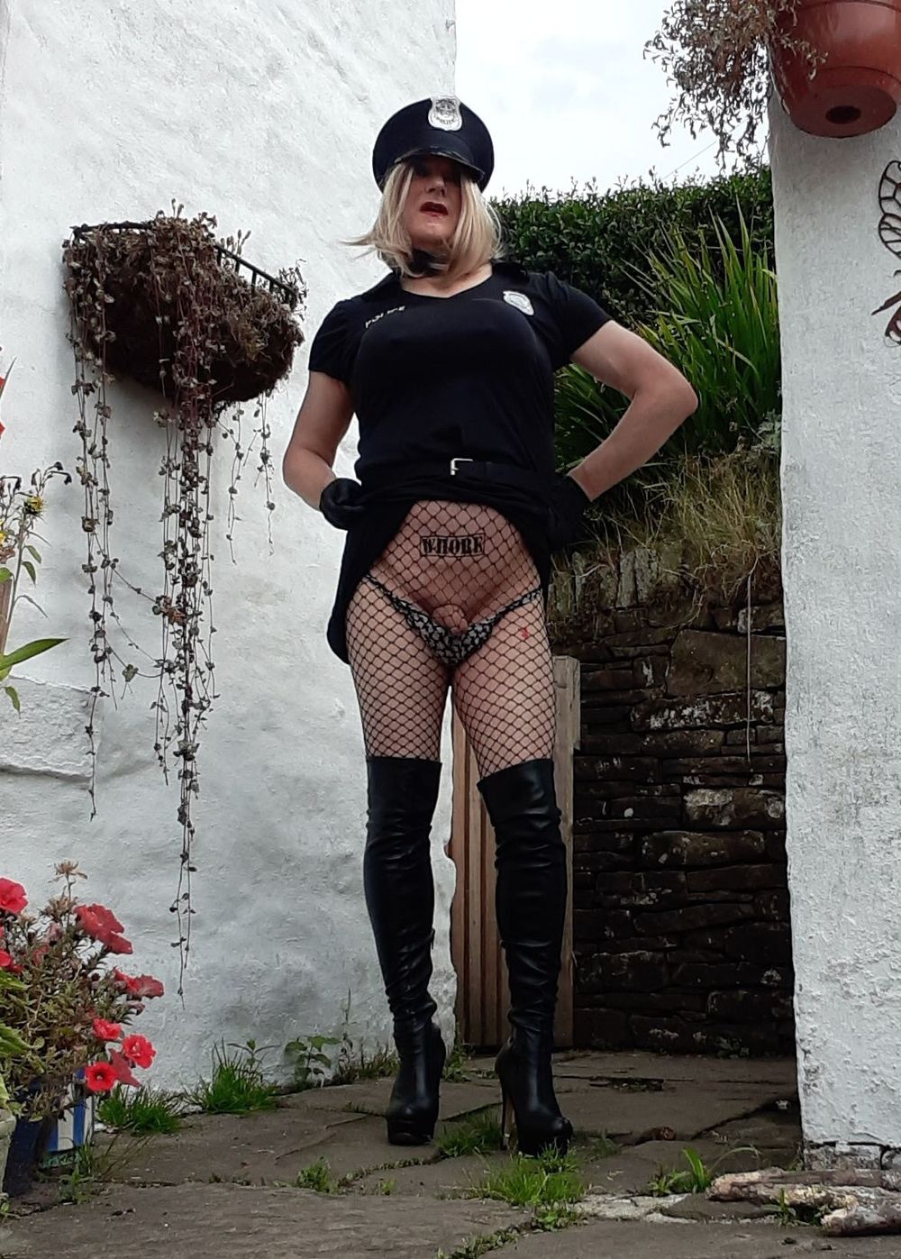 sissy cop outdoors #30