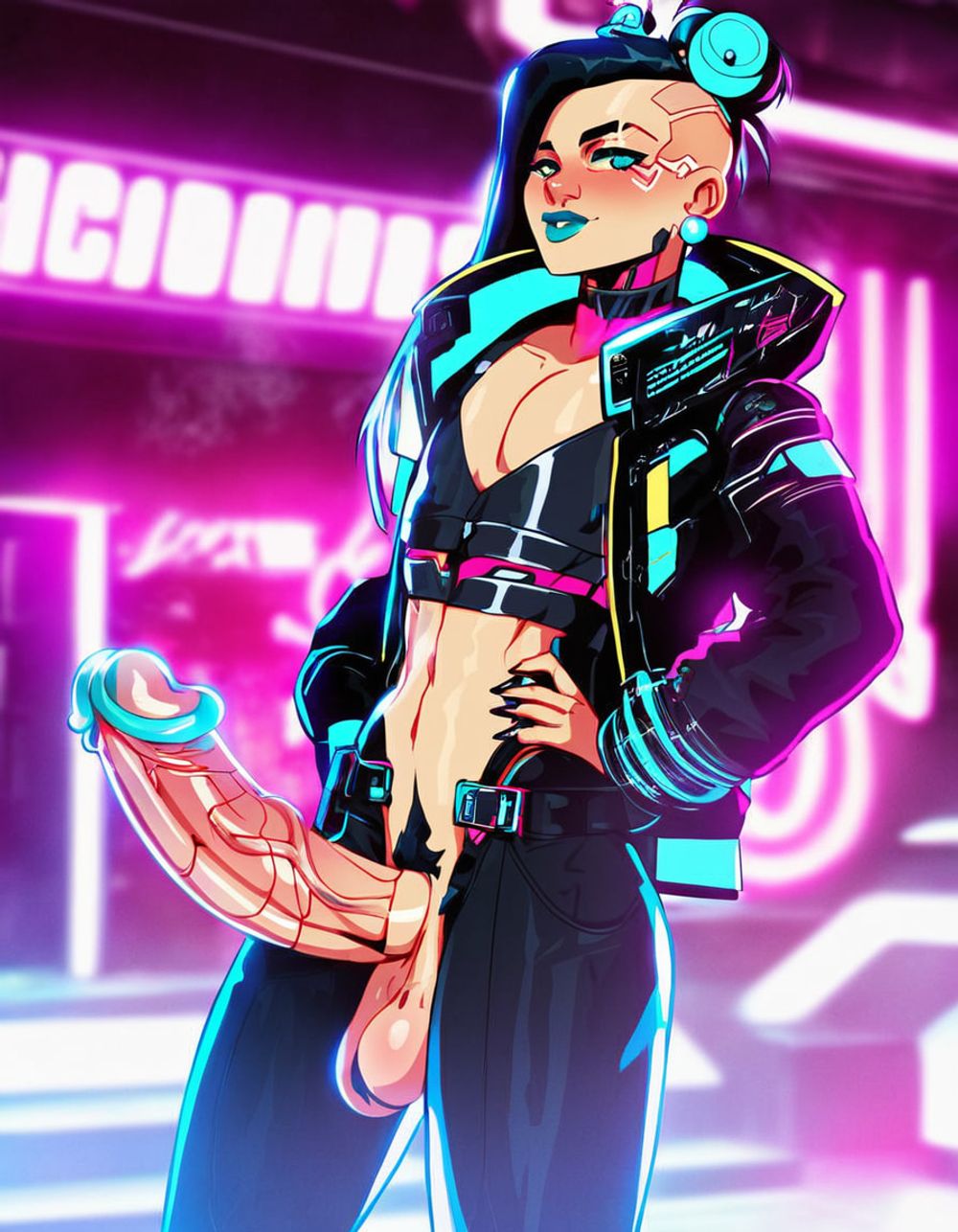 01_Cyberpunk Fashion Femboy (art) #6