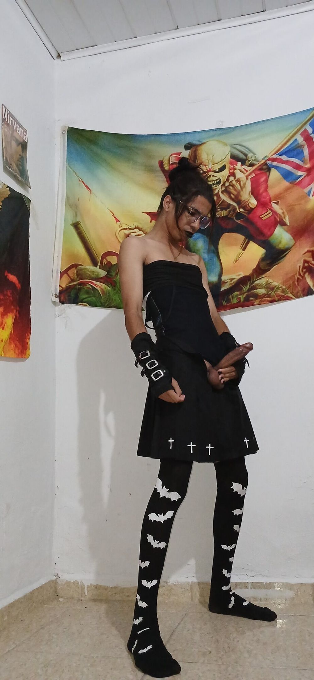 Novinha gotica travesti de pica dura- trans girl gothic  #10