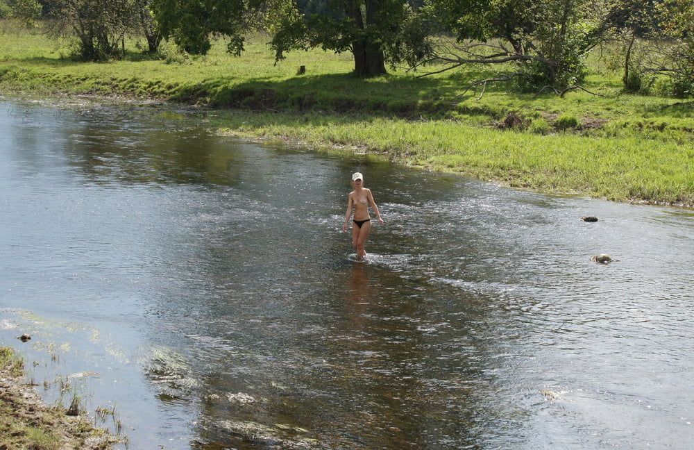 Nude in river&#039;s water #34