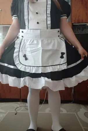 sissy maid aleksa dressing and undressing         