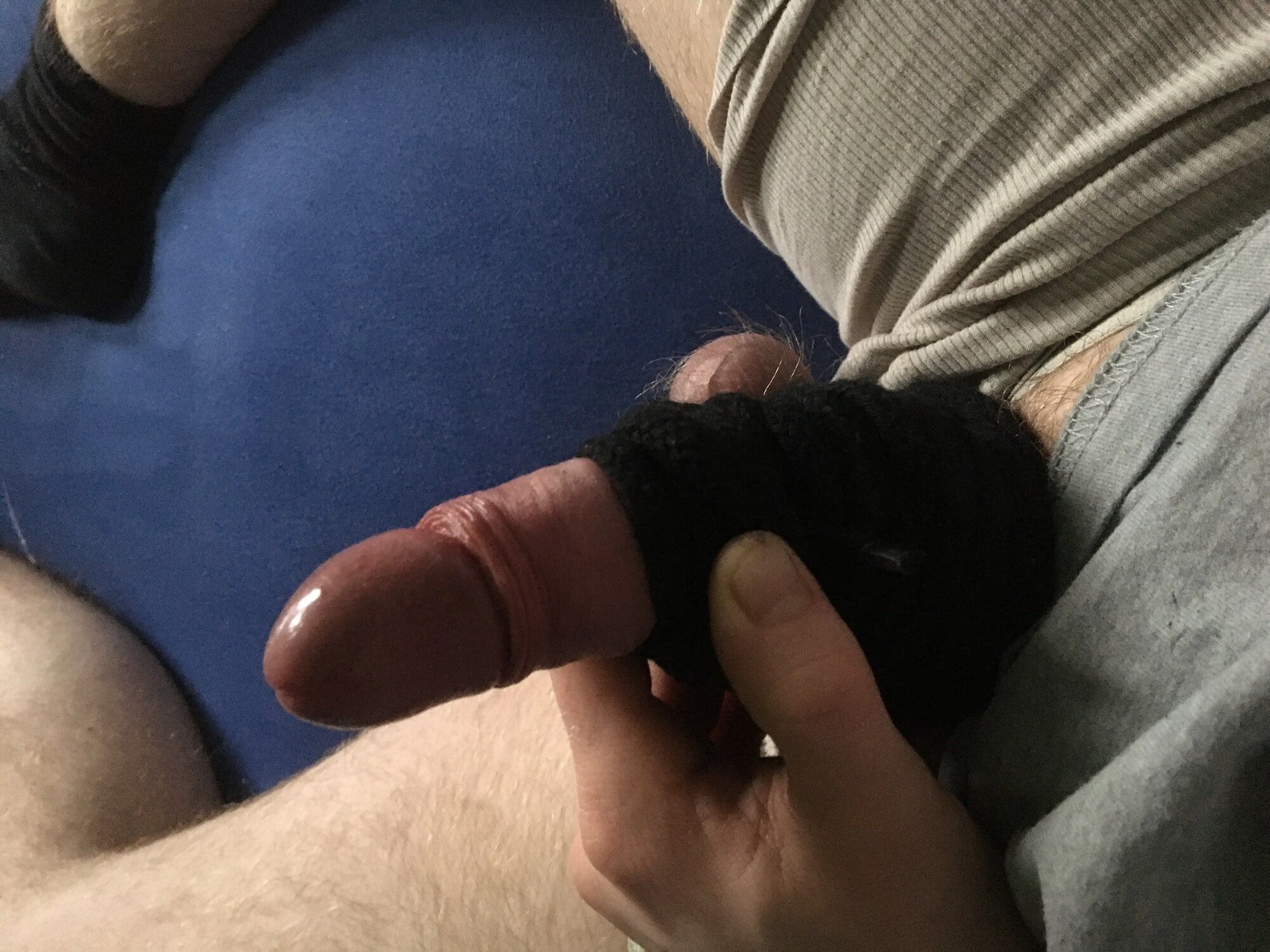 Hairy Cock And Balls Bound With Long Cord  #9