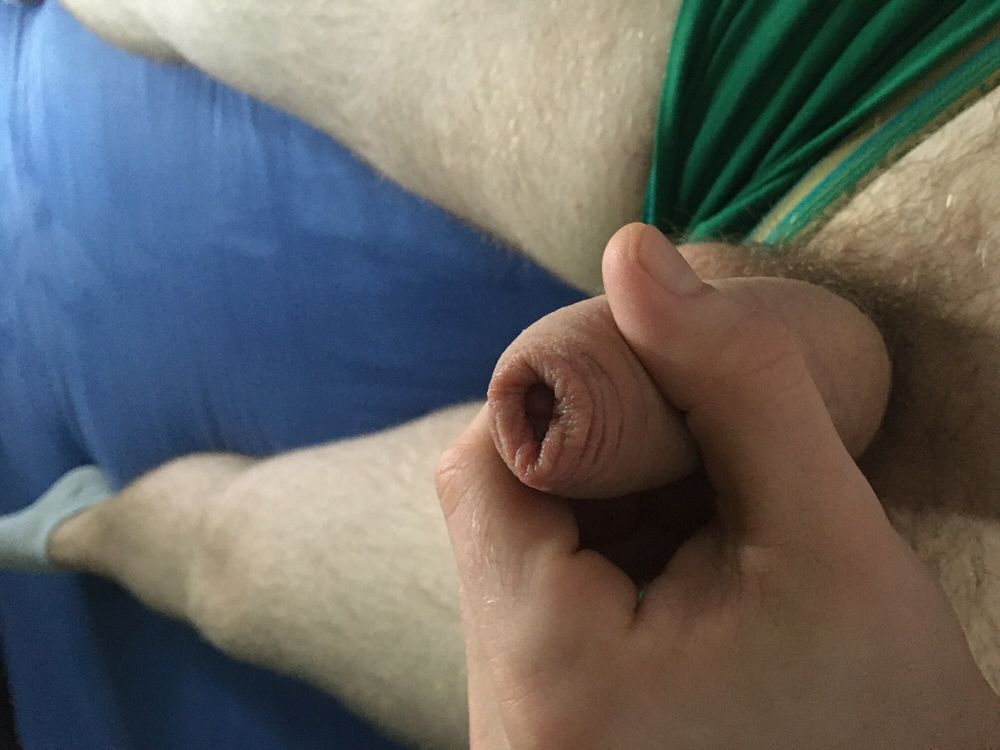 Hairy Dick And Balls Cockhead Foreskin Play With Pre- Cum #5