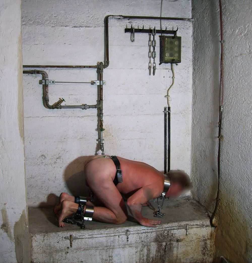 Slave Man locked up dirty Prison Erection #10