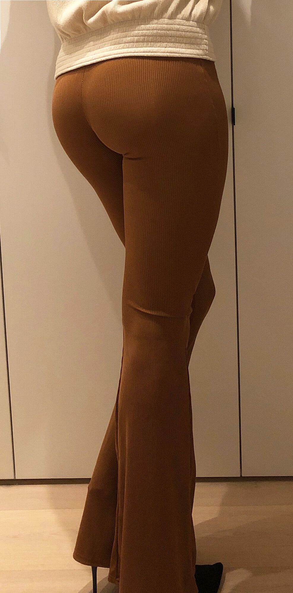 Brown stretch leggings #3