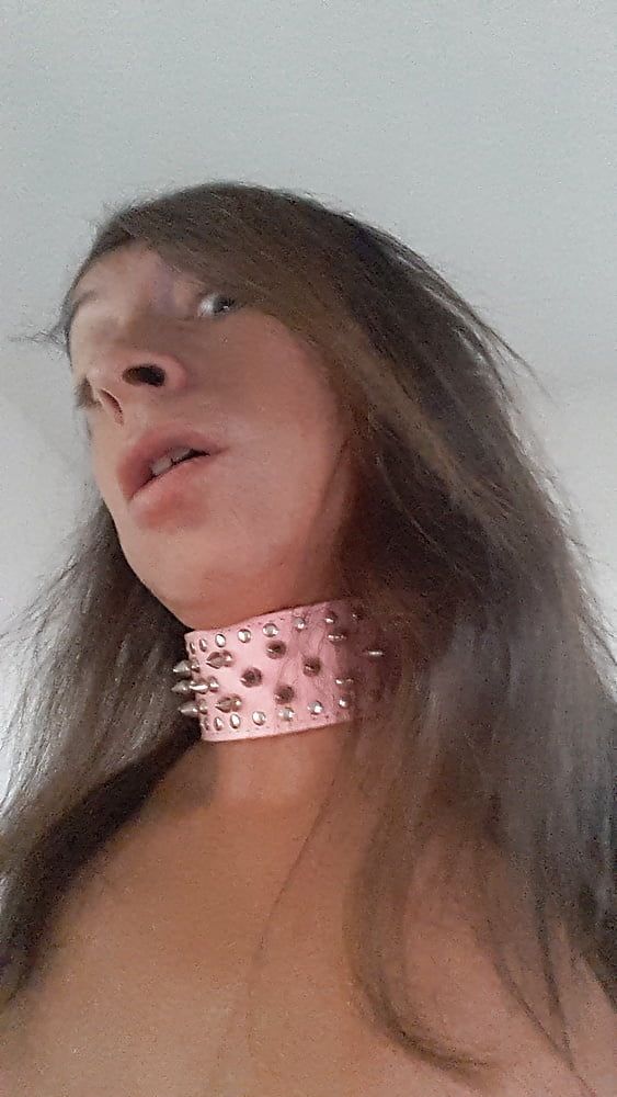 Tygra babe face with pink bitch necklace #33