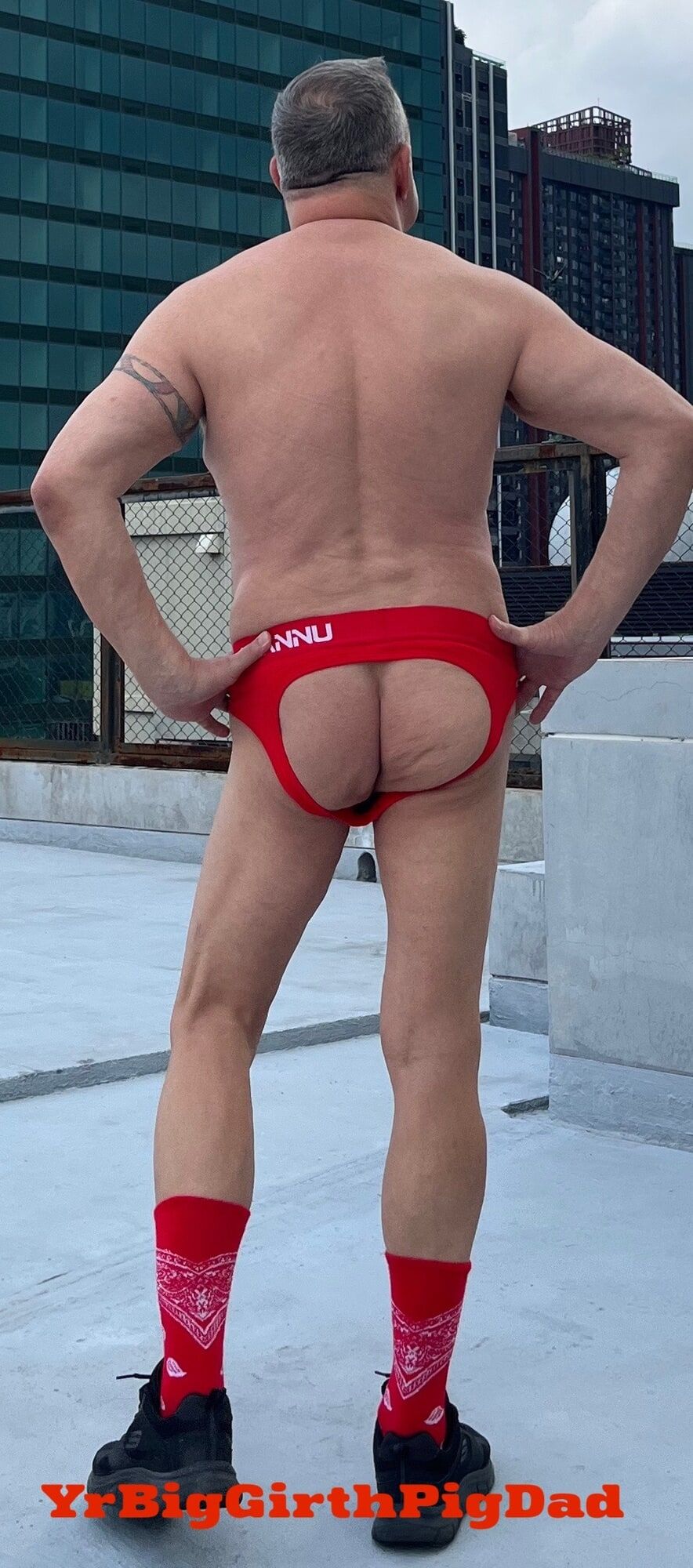 New Jockstrap collection on the roof of my condo. #19
