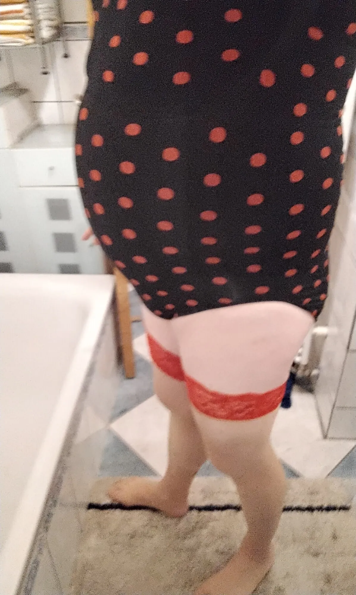 fat sissy slut in swimsuit and nylons #4