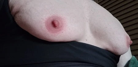 pumped sissy tits boyboobs moobs gynecomastia gyno         