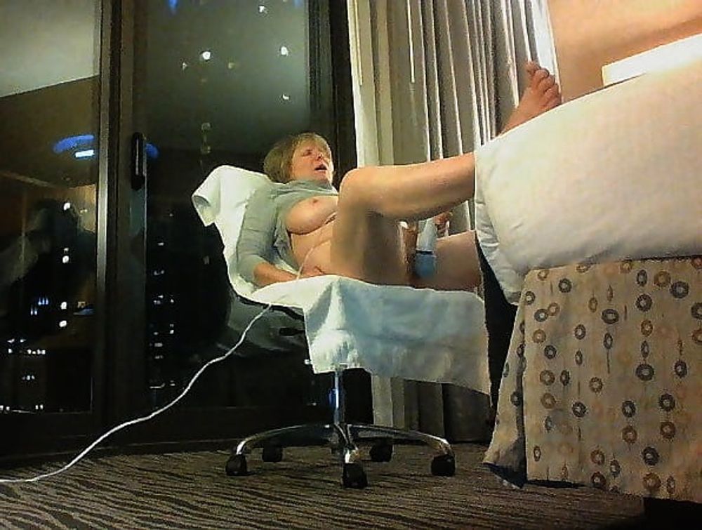 Mom orgasms in hotel window #55