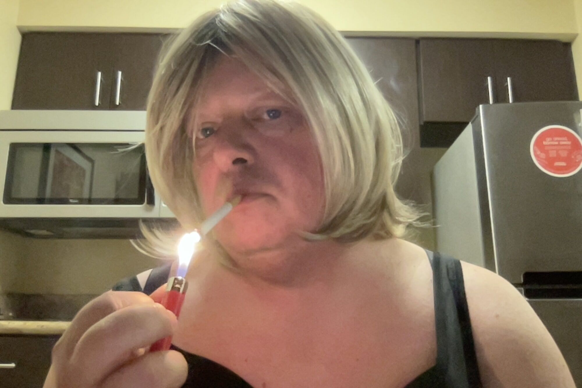 Short wig and cigarettes #4