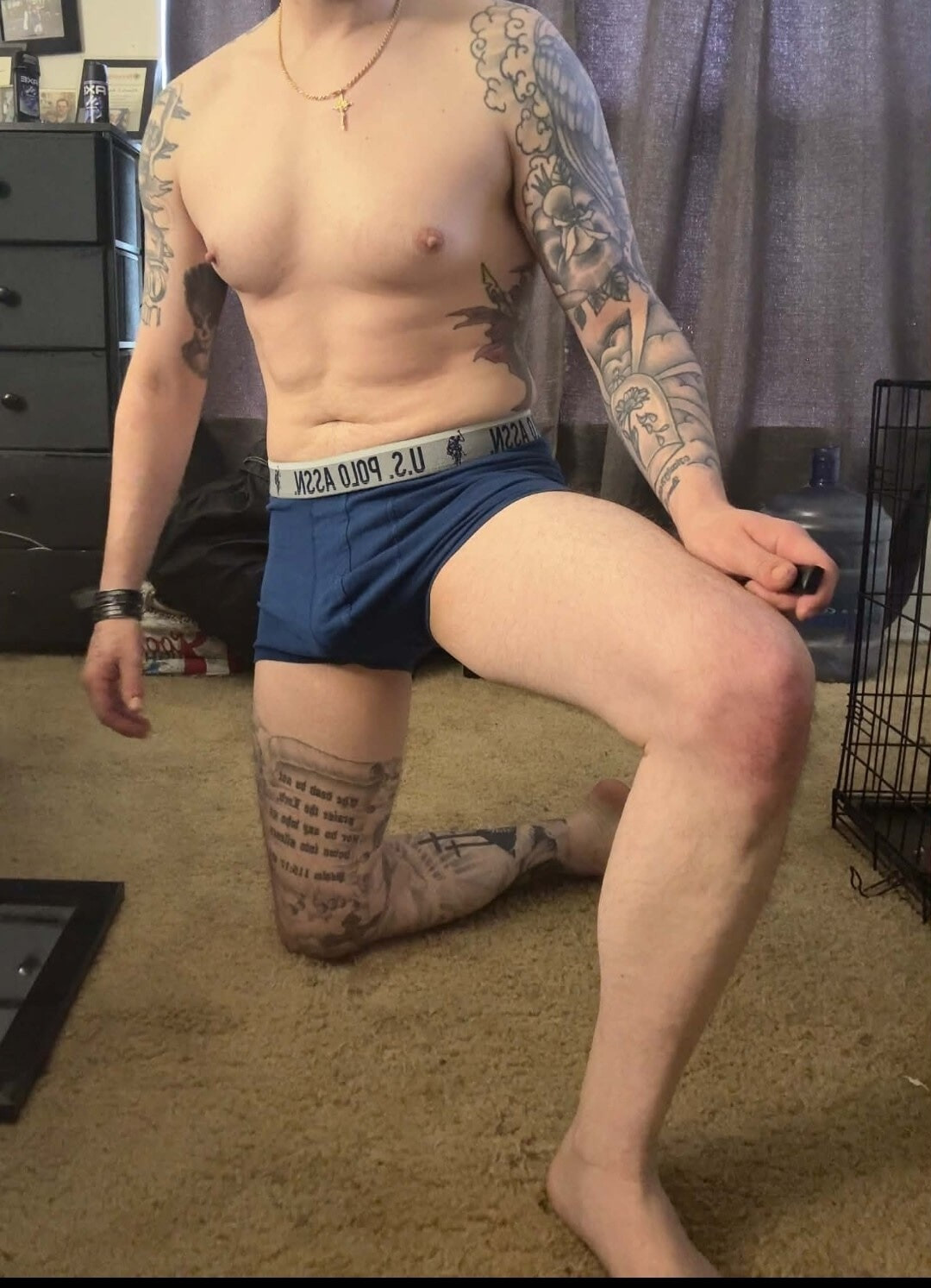 Trying On Underwear Until I Show My Cock