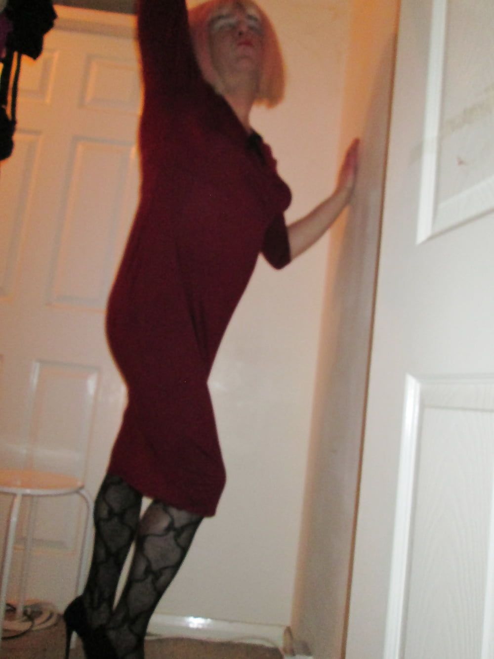 long dress, heels but no panties! #2