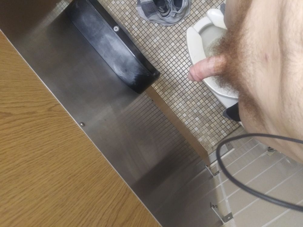 More Public Restroom Ass and Cock #3