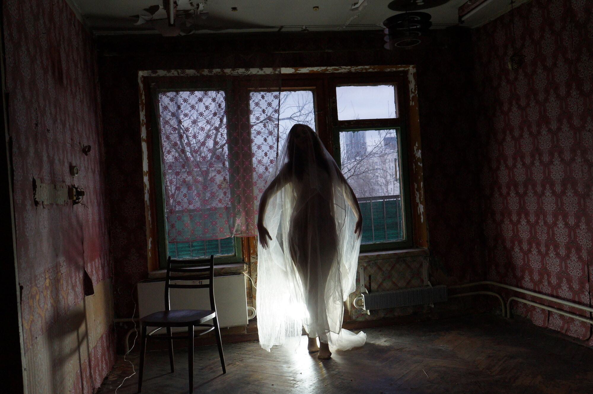 Ghost in a-maj in abandoned House #38