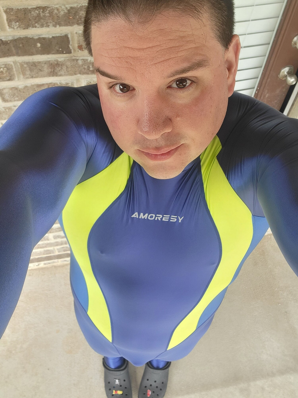 Spandexguy01234 bulging in my bodysuits  #37