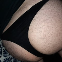 Chubby in thong