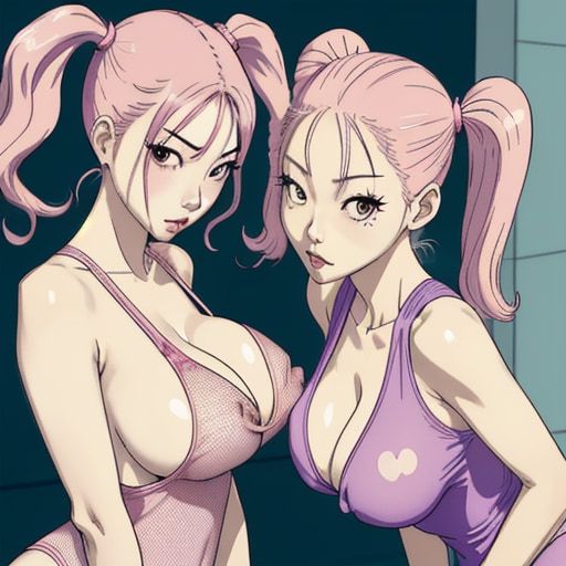 Anime trio de tetas fantasía 