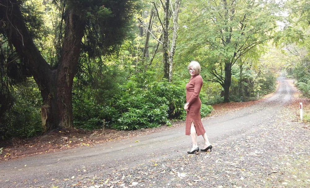 Crossdress Road trip Forest drive #7