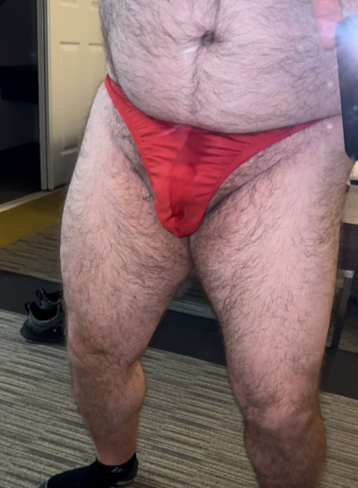 Anal Steve in his hot red thong  #7
